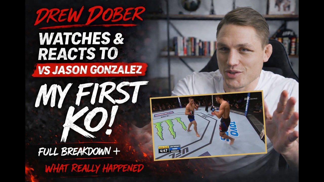 Drew Dober reacting to his first UFC knockout against Jason Gonzalez